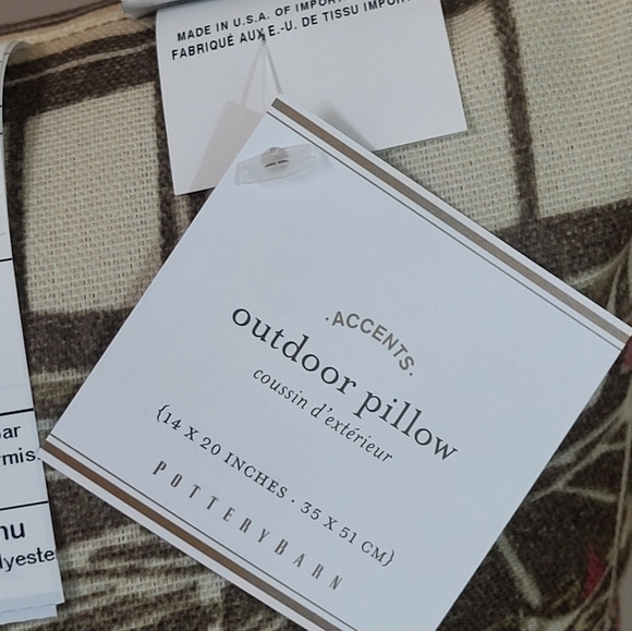 Pottery Barn Accents Outdoor Pillow Coney Island Beach & Board Walk NOS - Picture 6 of 12